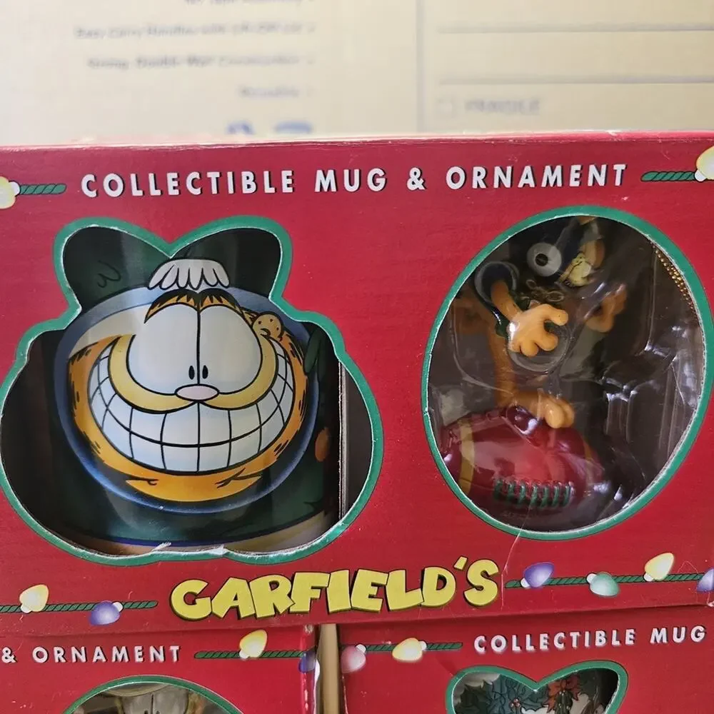 Garfield Mug And Ornament New In Box Lot